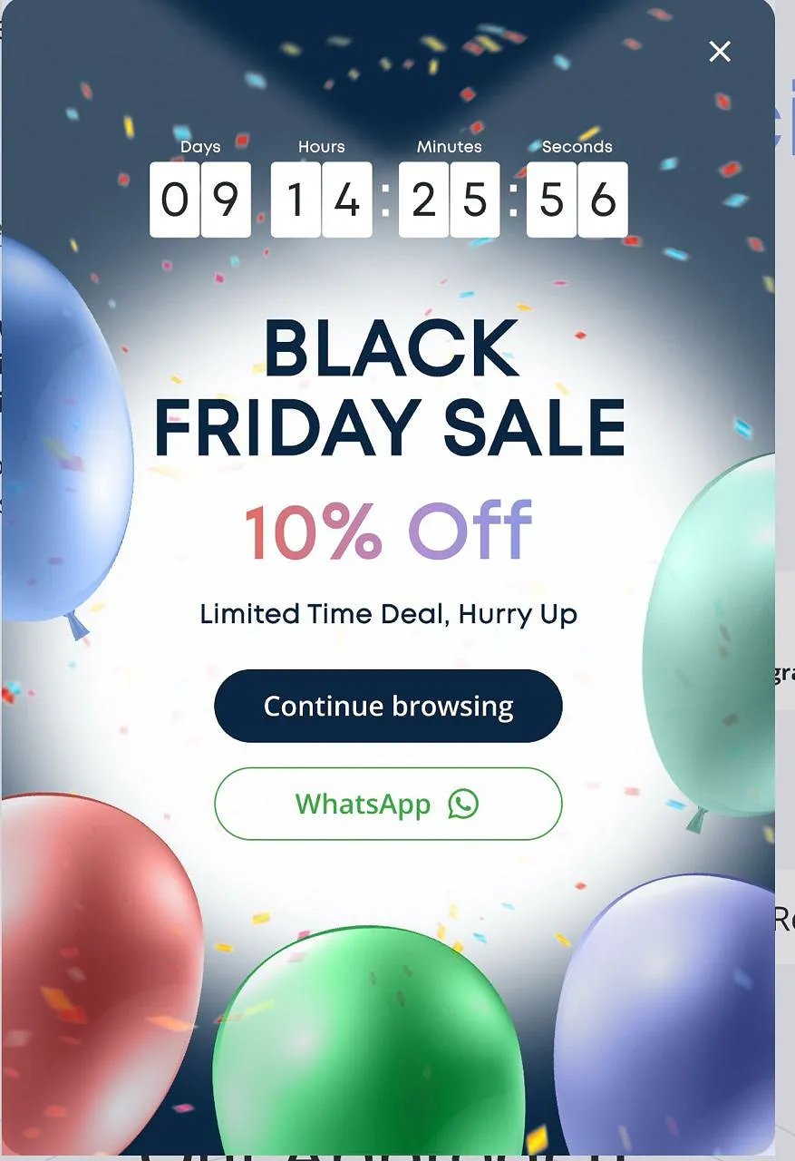 Рекламный баннер к Черной пятнице