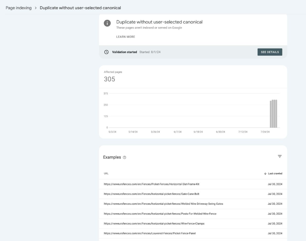 Arbeit mit der Google Search Console