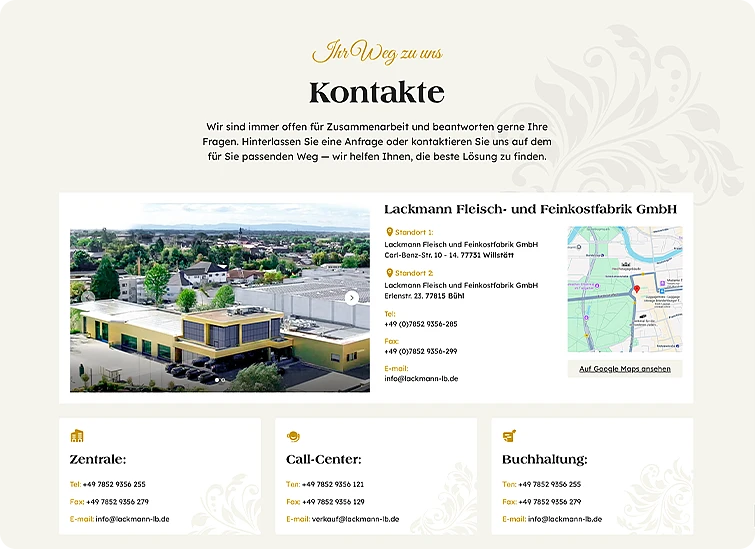 Lackmann mobile page