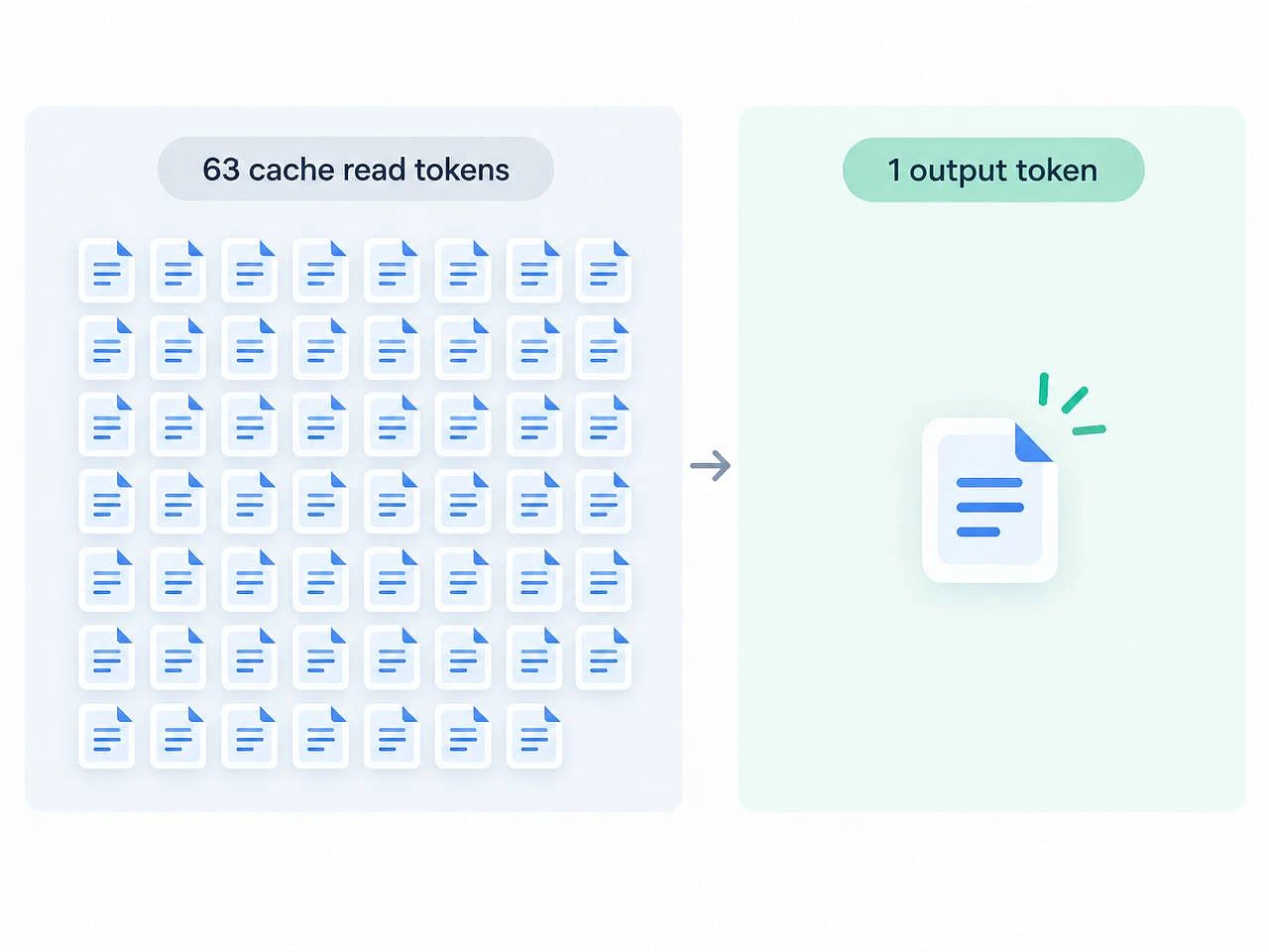 Rund 63 Cache-Read-Tokens pro Output-Token in unserem agentenbasierten KI-Workflow